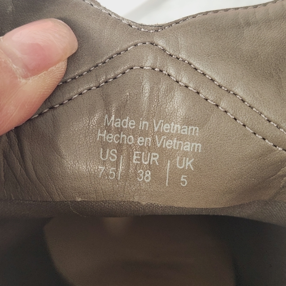 𝅺ALDO Grey Suede Adraynia Ankle Strap Block Heel Sling Back Size: 7.5 - Picture 9 of 11